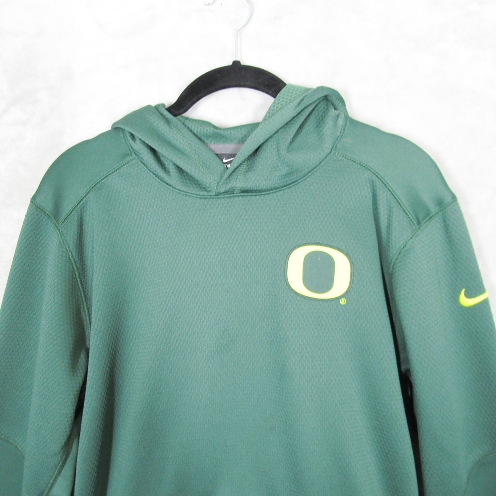 Nike Oregon Ducks Sweatshirt Therma-FIT Green Hoodie Youth XL NCAA College Logo - Picture 3 of 12